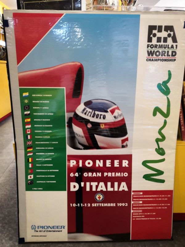 Gran Premio d'Italia, Campionato Mondiale Formula 1 1993 - Poster Originale