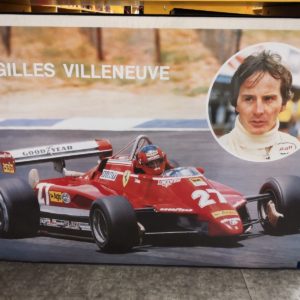 Gilles Villeneuve Ferrari 126 C2 1982 - Poster