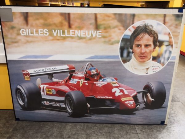 Gilles Villeneuve Ferrari 126 C2 1982 - Poster