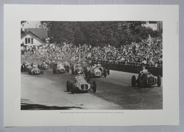 Griglia di Partenza GP Svizzera 1949, Berna 03/07/1949 - Litografia #824/94