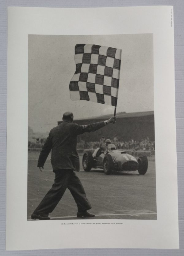 Prima Vittoria Iridata Ferrari GP Gran Bretagna 1951 - Litografia #872/94