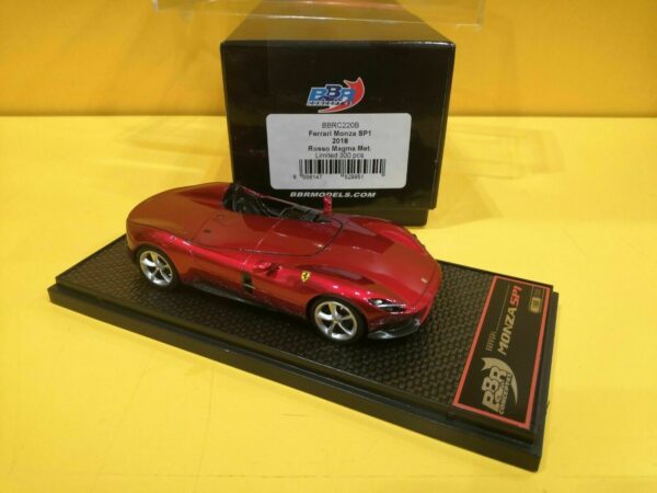 BBR Models BBRC220B - Ferrari Monza SP1 2018 Rosso Magma Metallizzato