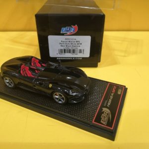 BBR Models BBRC221A - Ferrari Monza SP2 2018 Nuovo Nero Daytona