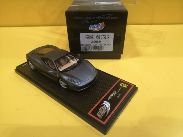 BBR Models BBRC22E2 - Ferrari 458 Italia 2009 Grigio Argento Opaco