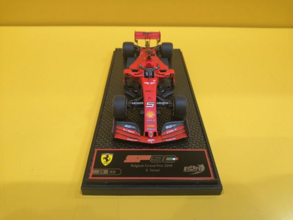 BBR Models BBRC231B - Ferrari SF90 GP Belgio 2019 Sebastian Vettel - immagine 2