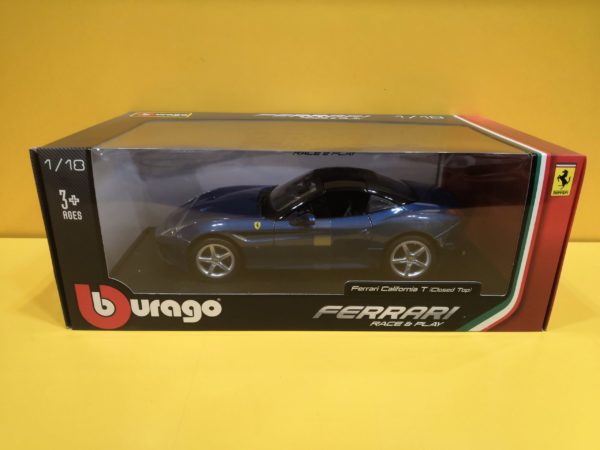 Bburago Race & Play - Ferrari California T (Closed Top) 2014 Blu