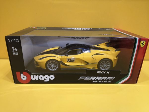 Bburago Race & Play - Ferrari FXX K 2014 Giallo