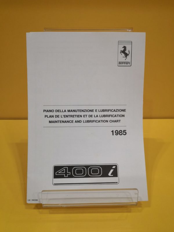 Ferrari 400i - Uso e Manutenzione #250/82 - immagine 2