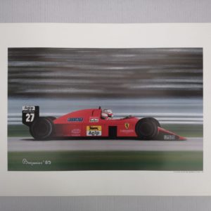 Ferrari F1-89 GP Brasile 1989 Nigel Mansell - Litografia #558/89