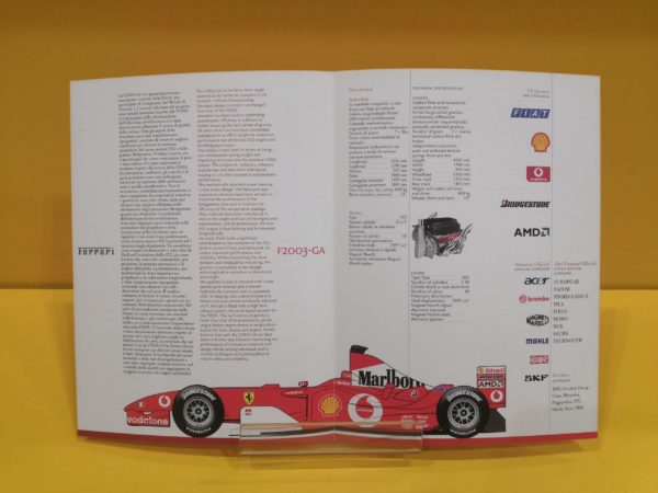 Ferrari F2003-GA - Brochure #1885/03 - immagine 2