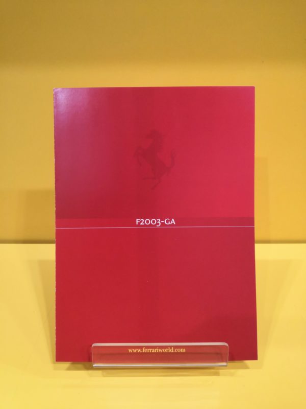 Ferrari F2003-GA - Brochure #1885/03