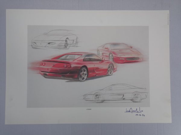 Ferrari F355 Speciale Natale 1994 - Litografia #842/94