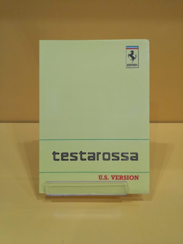 Ferrari Testarossa Versione US 1989 - Uso e Manutenzione #536/88