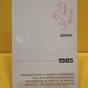 Organizzazione di Vendita e Assistenza 1985 #337/85