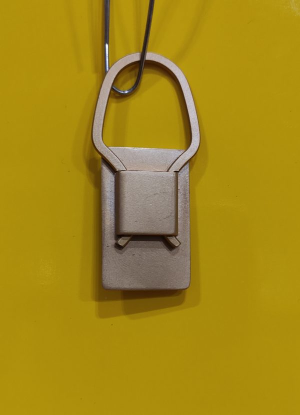 Portachiavi tipo Lorioli per Lamborghini sfondo Blu - immagine 2