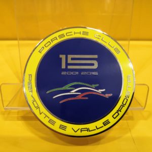 Placca auto Porsche Club Piemonte e Valle d'Aosta 15°Anniversario