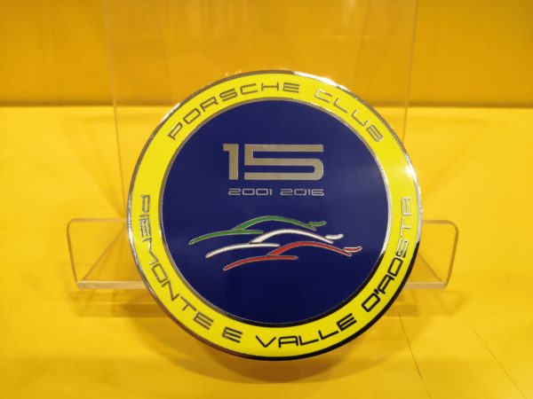 Placca auto Porsche Club Piemonte e Valle d'Aosta 15°Anniversario