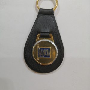 Portachiavi in Pelle Nera Lancia