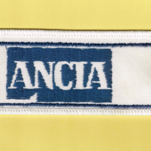 Toppa in Stoffa Scritta Lancia 12 cm