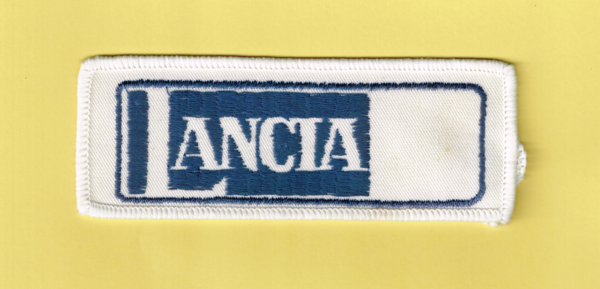 Toppa in Stoffa Scritta Lancia 12 cm
