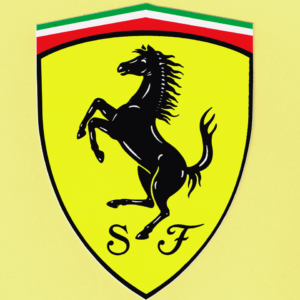 Adesivo Ferrari Scudo 10 x 7.5 cm