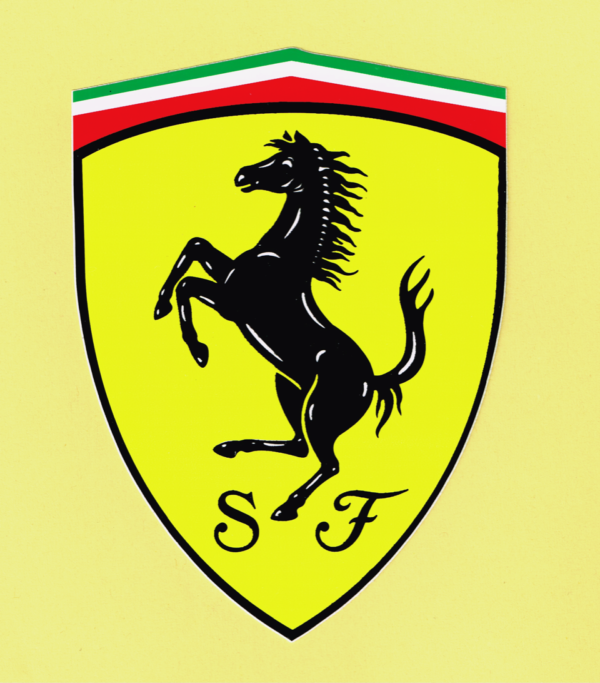 Adesivo Ferrari Scudo 10 x 7.5 cm
