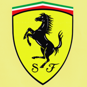 Adesivo Ferrari Scudo 18 x 14 cm
