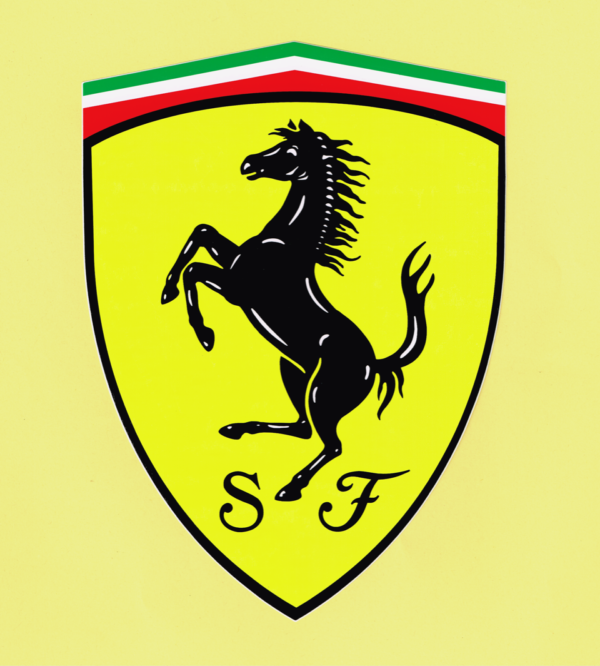Adesivo Ferrari Scudo 18 x 14 cm