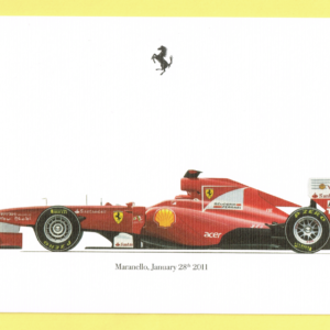 Cartolina Dati Tecnici Ferrari 150° Italia