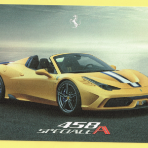 Cartolina Dati Tecnici Ferrari 458 Speciale A