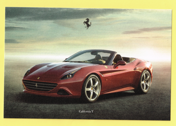 Cartolina Dati Tecnici Ferrari California T