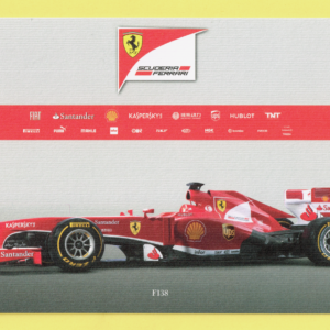 Cartolina Dati Tecnici Ferrari F138