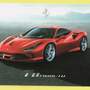 Cartolina Dati Tecnici Ferrari F8 Tributo