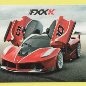 Cartolina Dati Tecnici Ferrari FXX K