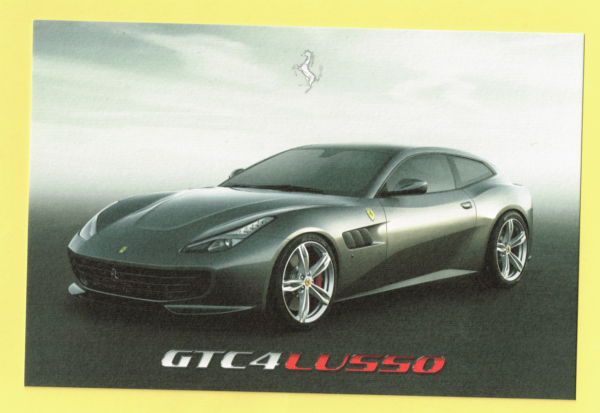 Cartolina Dati Tecnici Ferrari GTC4 Lusso