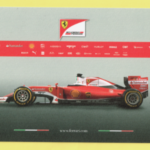 Cartolina Dati Tecnici Ferrari SF16-H