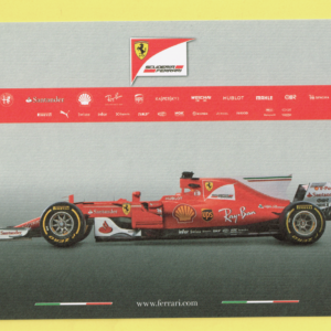Cartolina Dati Tecnici Ferrari SF70H