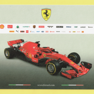 Cartolina Dati Tecnici Ferrari SF71H