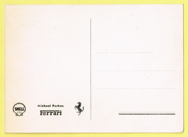 Cartolina Ferrari 1967 Michael "Mike" Parks - immagine 2