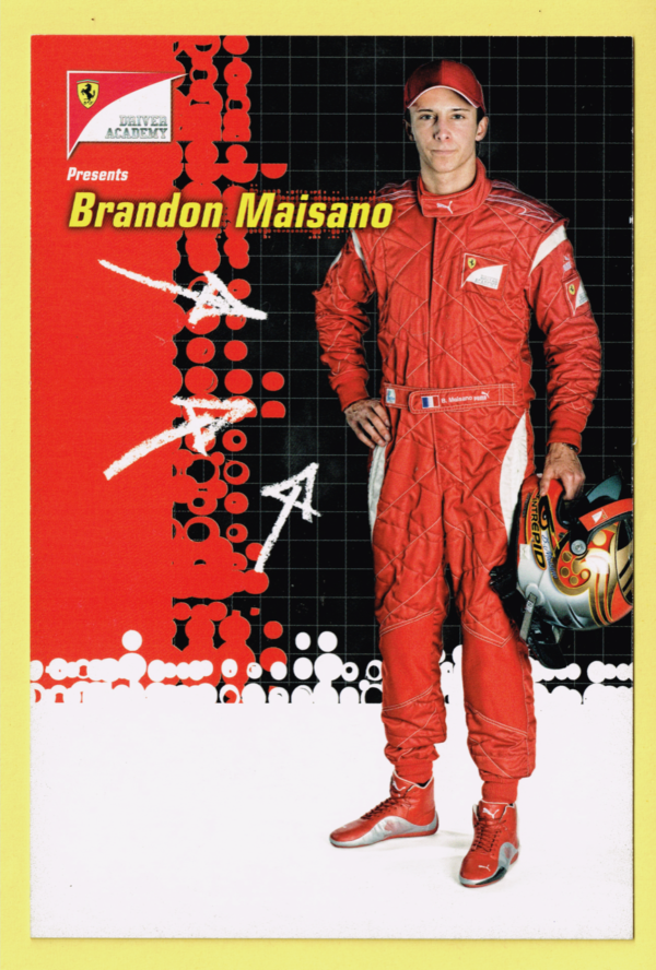 Cartolina Ferrari Driver Academy 2011 Brandon Maisano (Piccola)