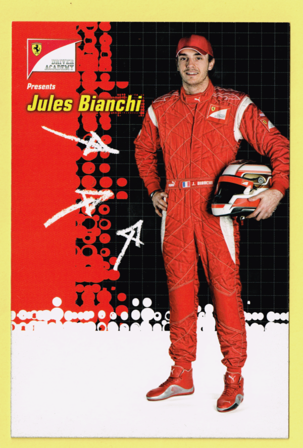 Cartolina Ferrari Driver Academy 2011 Jules Bianchi (Piccola)