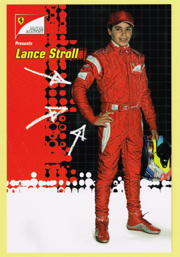 Cartolina Ferrari Driver Academy 2011 Lance Stroll (Grande)
