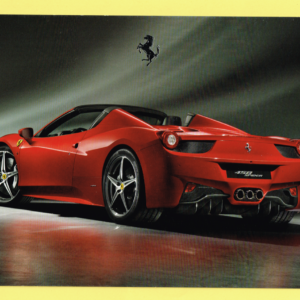 Cartolina Preview Ferrari 458 Spider