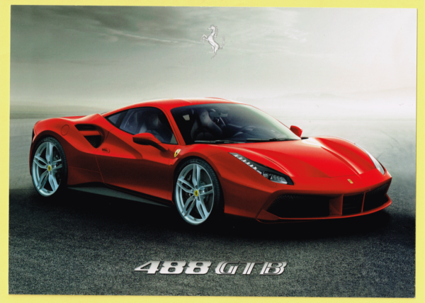 Cartolina Preview Ferrari 488 GTB