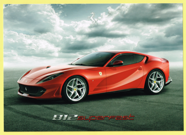 Cartolina Preview Ferrari 812 Superfast