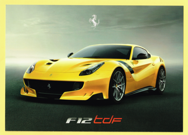 Cartolina Preview Ferrari F12 TDF