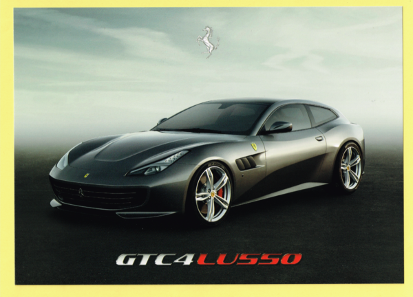 Cartolina Preview Ferrari GTC4 Lusso