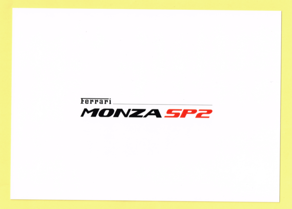 Cartolina Preview Ferrari Monza SP2 - immagine 2