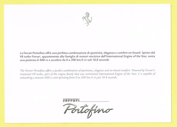 Cartolina Preview Ferrari Portofino - immagine 2