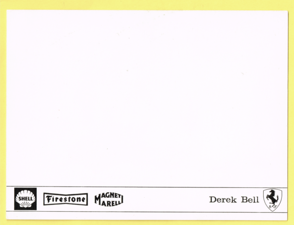 Cartolina Scuderia Ferrari 1968 Derek Bell - immagine 2